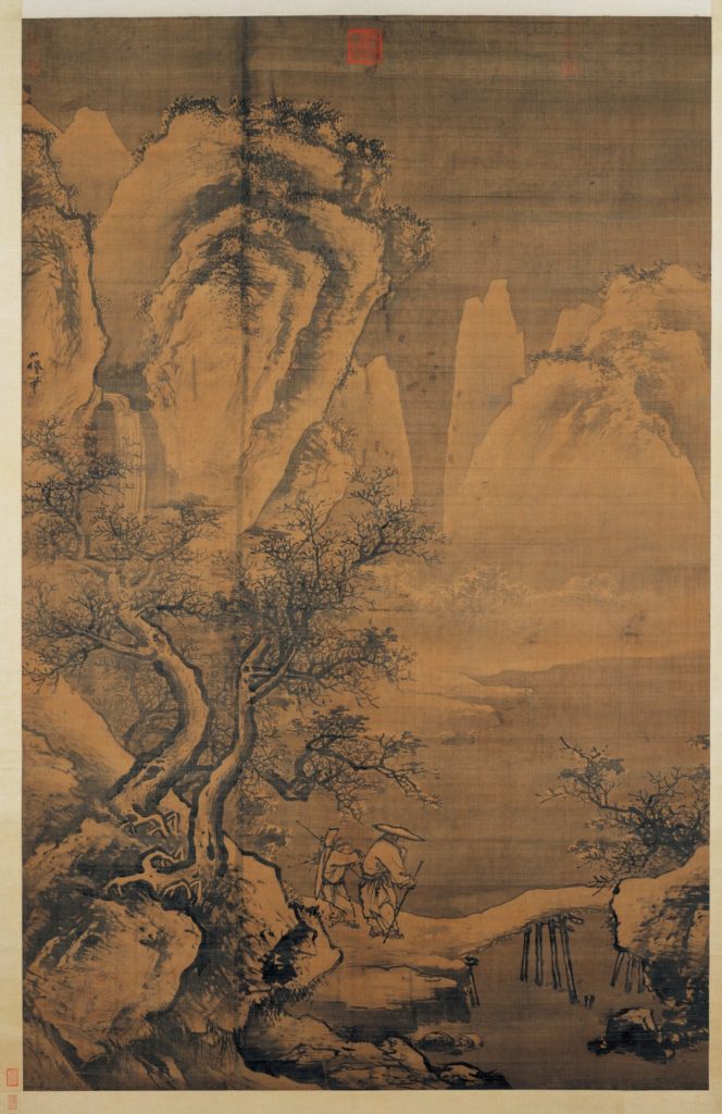 美品　在銘　山水画 山水画 明 掛け軸 絵画 鑑定無料 高価買取に自信があります│美術品